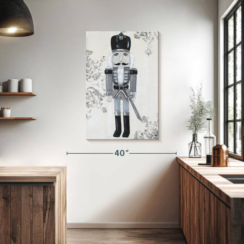 Lelend Gray Nutcracker I, 39" H x 26" W