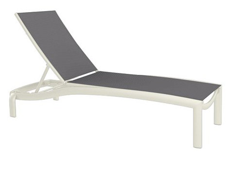 Kor Outdoor Chaise Lounge, Rincon, Parchment