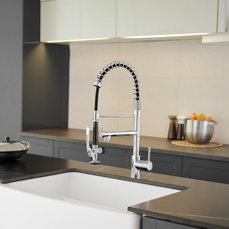 GAWEZA Pull Down Kitchen Faucet, Electroplate