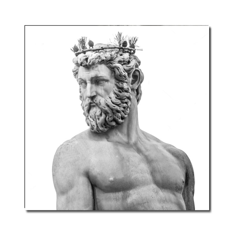 Poseidon Print, 24" H x 24" W x 1" D, Acrylic