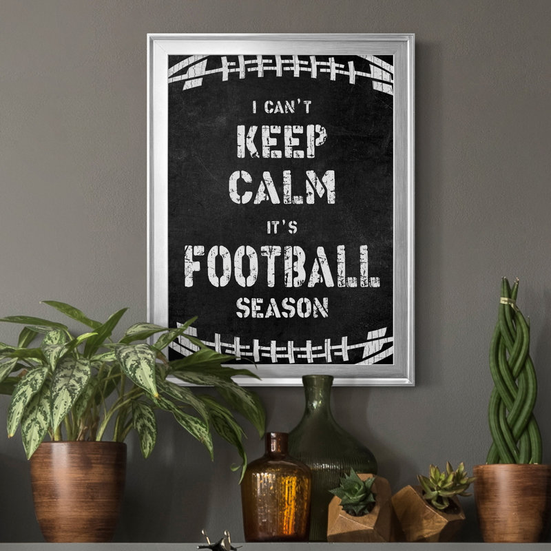«Don't Keep Calm», art textuel sur toile, H 22,5 po x l 30,5 po x P 1,5 po, Argent