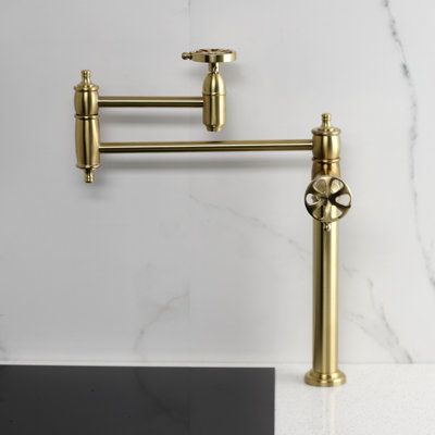 Kingston Brass Belknap Two-Handle 1-Hole Deck Mount Pot Filler Faucet