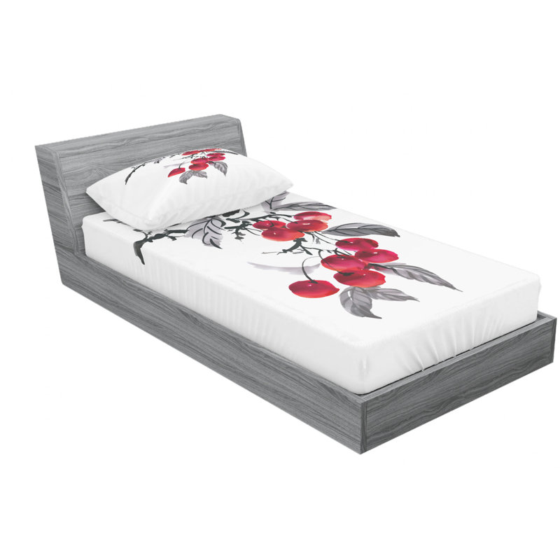 Microfiber Sheet Set, Twin Sheet Set with Fitted Sheet