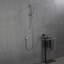 Standard Handheld Shower Head with Adjustable Water Flow and Slide Bar