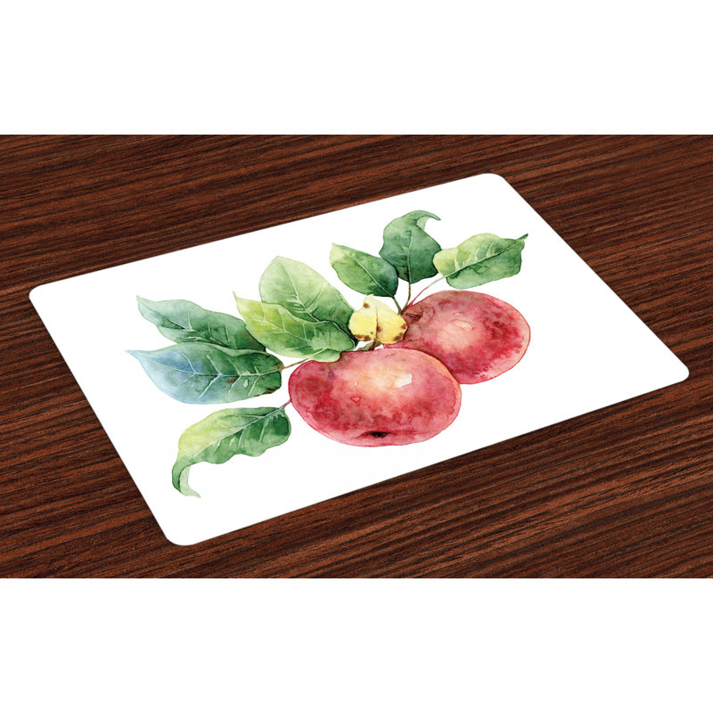 Iorio Apple Leaves and Fruits Placemat
