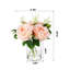 Roses en soie dans un vase-354699453