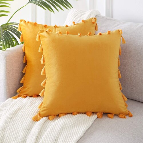 Topfinel Fringed Velvet Pillow Cover & Reviews | Wayfair