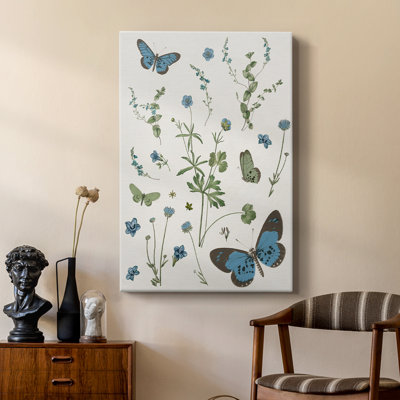 Botanical Page I -Custom Wrapped Gallery Cavas