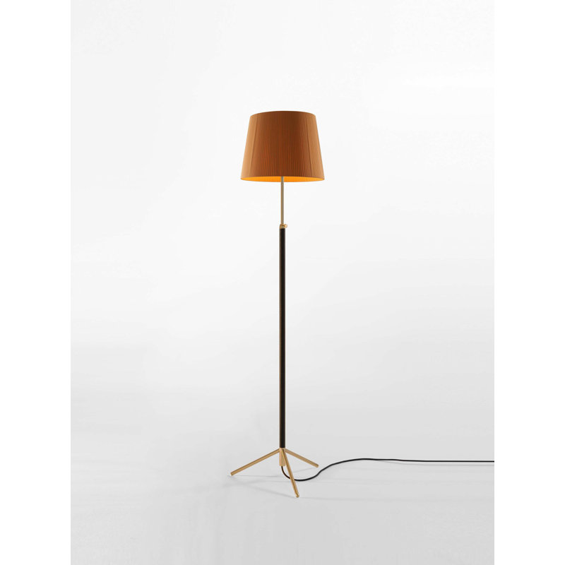 47.2" Floor Lamp, Mustard, Polished Brass