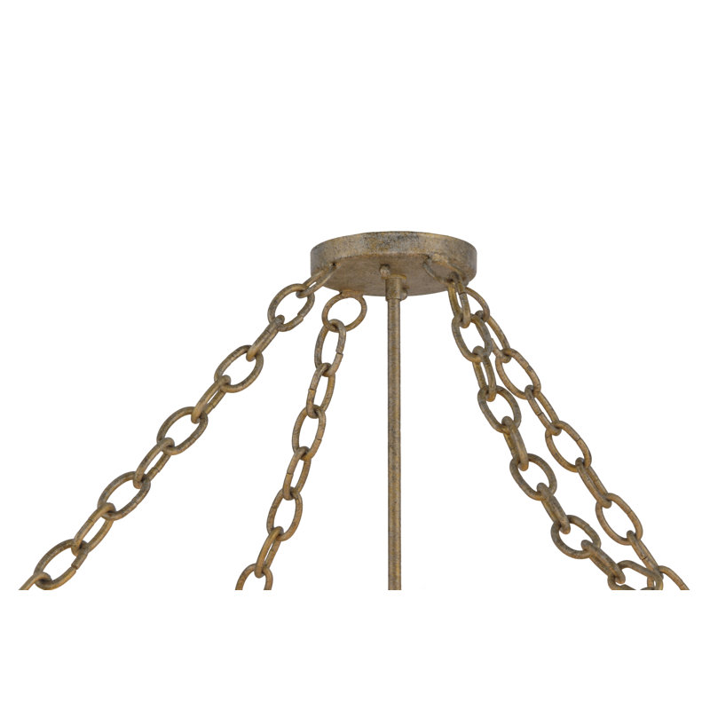 4 - Light Chandelier, Antique Brass