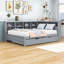 Lit de jour en bois avec lit gigogne simple, tablettes et station de charge-670443142-670443140