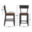 Chaises de comptoir en bois massif Mendenhall