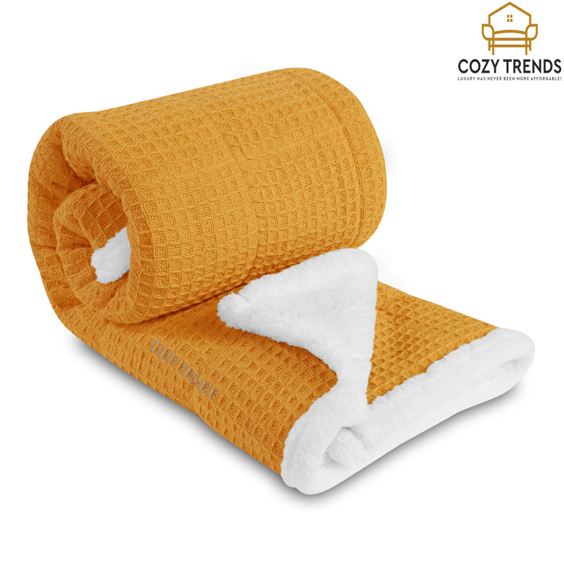 Couverture pour bébé en coton, Moutarde