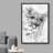 Idea4wall léopard tache d'aquarelle aux yeux bleus ang01-63338326-63338325