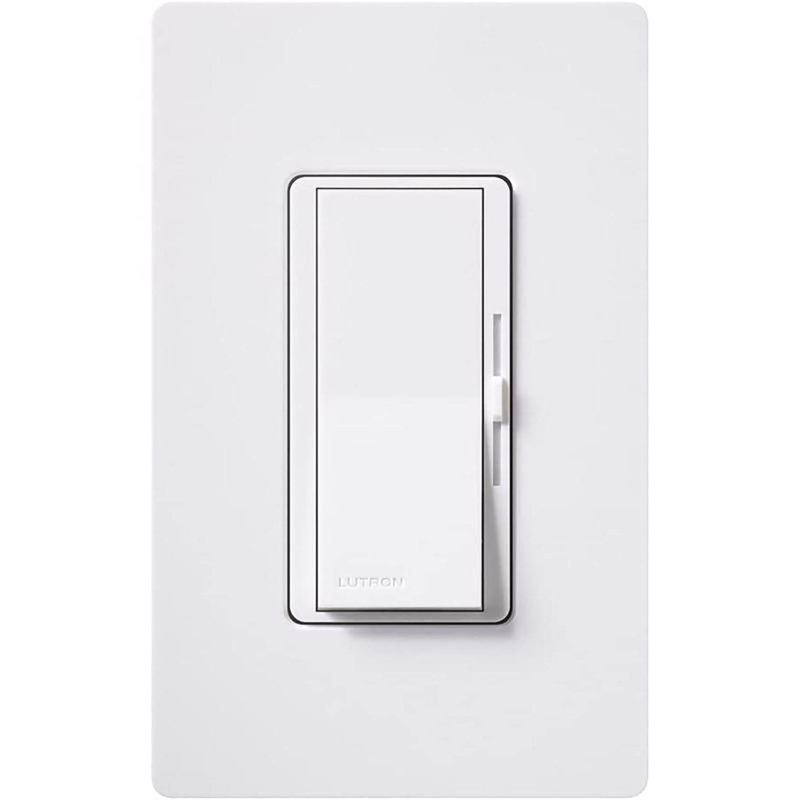 White Smart Rocker Dimmer Switch with Slide Control