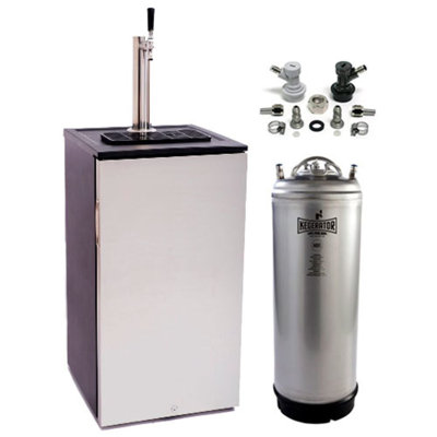 18 Inch Wide Kegerator with New Home Brew Keg | Fridge.com
