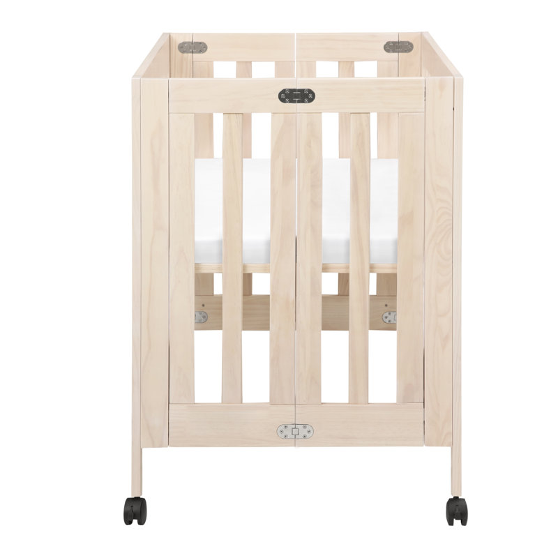 Origami Mini Portable Crib, Washed Natural