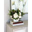 Holiday Arrangement with Hydrangeas, Pinecones and Bows-2107703561