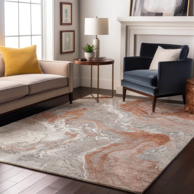 Premium Machine Washable Strinko AMF1682 Abstract Rug