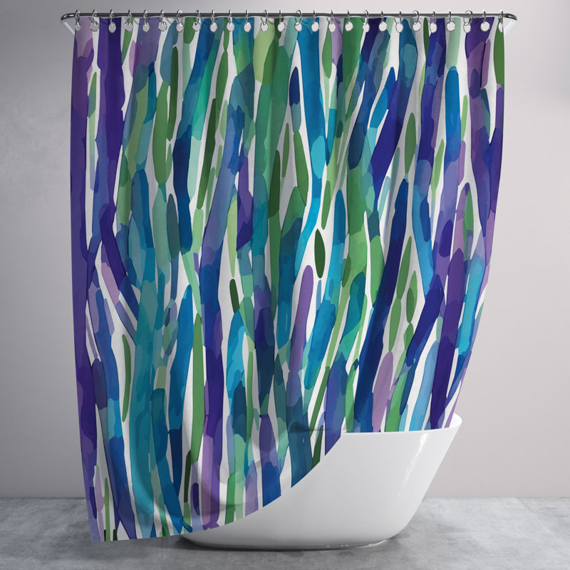 Abstract Shower Curtain, 72" H x 70" W