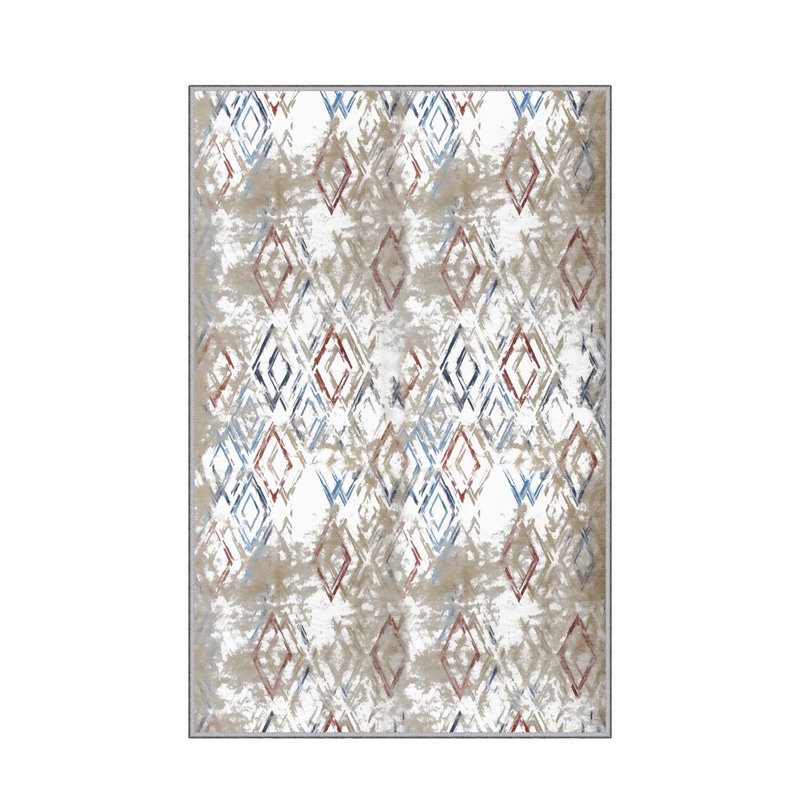 Antibacterial Hall Carpet, 39.4 x 59.1 inches | 100% Polyester, 0.4 in Pile Height, Non-Slip PVC Felt Dot Underside | Machine Washable, 3D Digital Printing, Durable & Stylish for Modern Home Décor