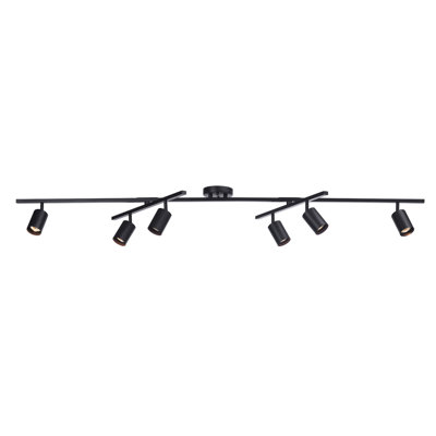 Ensemble de rail d'éclairage 6 lumières 64,25 po