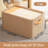 1PC Large Wardrobe Clothes Storage Box, Closet Storage Box And Storage Cabinet With Handles, Foldable Fabric Drawer Storage Box, Clothes Divider, Jeans, Sweater, Bra-1904060905