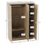 Maybery 3 Piece Bedroom Set (2 Drawer Bedside Chest, 5 Drawer Chest, 3 Door Wardrobe), (5)-922394702