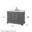 Deborah 48 " W Freestanding Standard Free Standing Single Double Single Vanity Bathroom Vanity With Marble Top-80210676-61133055