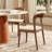 Bobrow 5PCS Farmhouse 39" Dining Breakfast Table Set With Ergonomic Curved-Backrest Chairs-1594880700-1594880703-1594880702