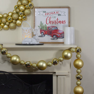 Guirlande de Noël 6 pi avec 3 boules incassables
