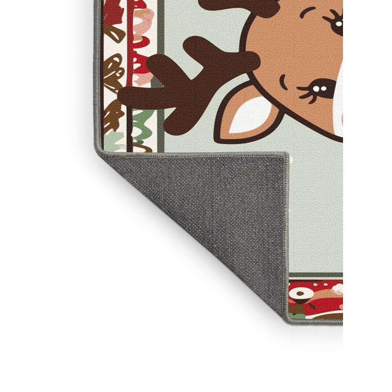 Tapis vacances de Noël The Holiday Aisle®, Tapis de couloir 2 pi x 4 pi