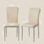 Classic High Back Upholstered Faux Leather Dining Chair with Silver/Black Leg-1927680456-1927680463