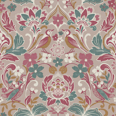 Papier peint floral Birdy Nuthatch