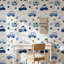 Papier peint voitures blanches sur fond blanc-1848773563