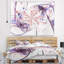 Tapisserie de motif fleur abstraite abstraite-28498636