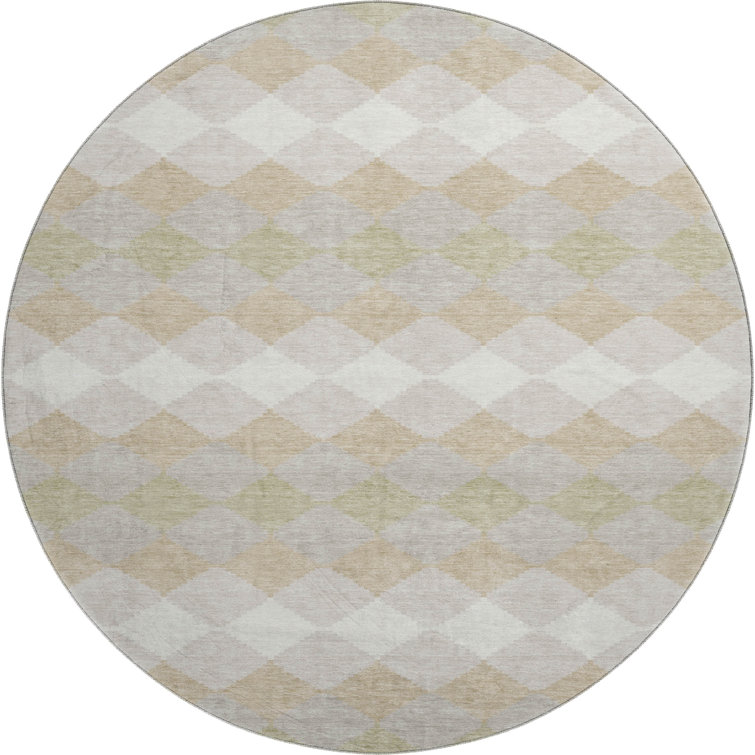 Premium Machine Washable Bunderberg AMF1007 Geometric Rug