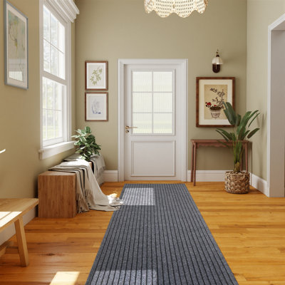 Tapis gris antidérapant intérieur / extérieur gris