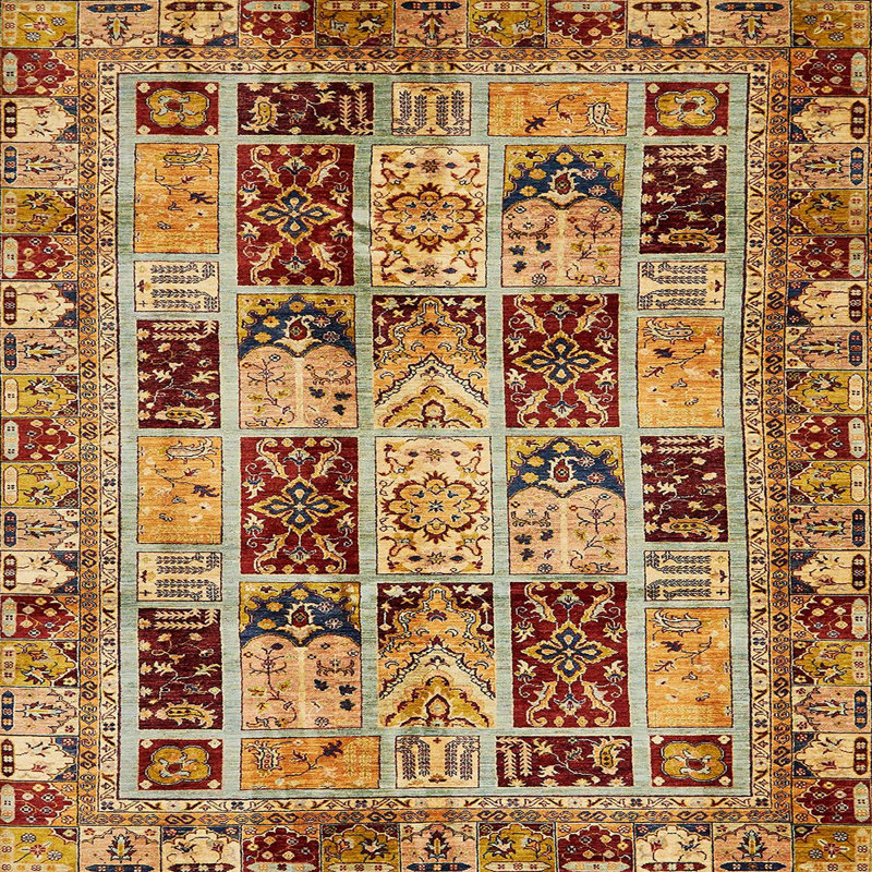 Tapis abstrait moderne 709, Carré 6 pi