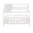 Full Size Wood House Bed for Kids with Fence, Sturdy Wood Playhouse Bed Frame, White