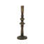 Porte-bougie sculptural en fer noir