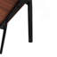 Ensemble de 2 tables de bout rectangulaires, plateau en verre trempé avec panneau de fibres à densité moyenne-802263553-802263552