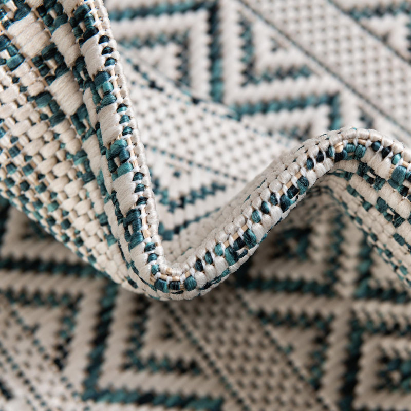 Outdoor Glimmer Area Rug Light Blue Color, Rectangle 10' x 13'