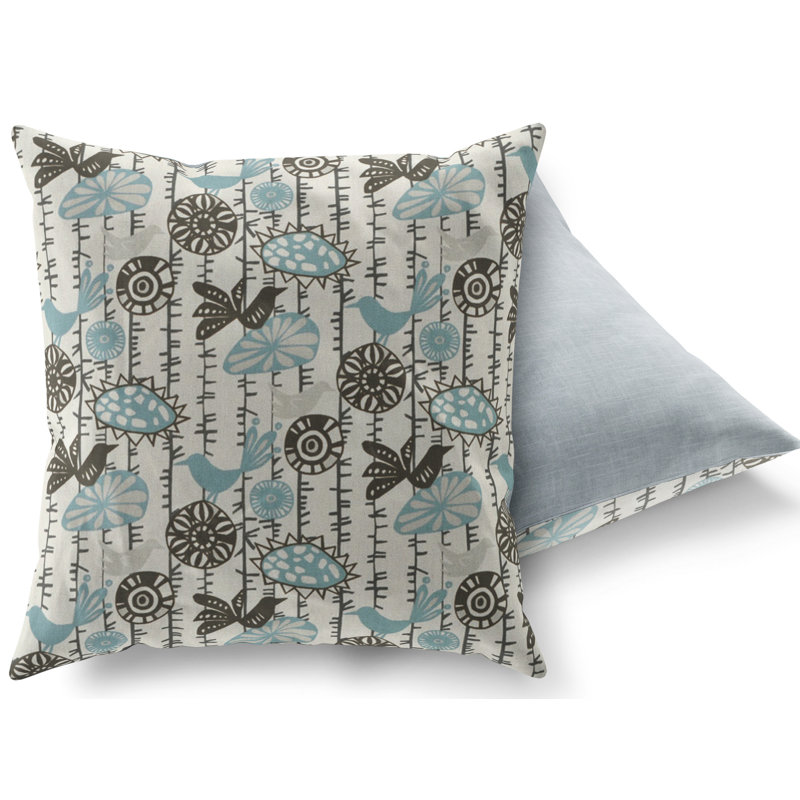 Cotton Blend Throw Pillow