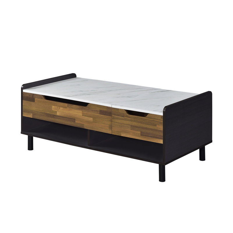 Rectangular Coffee Table With Lift Top, Modern Style Table For Indoor