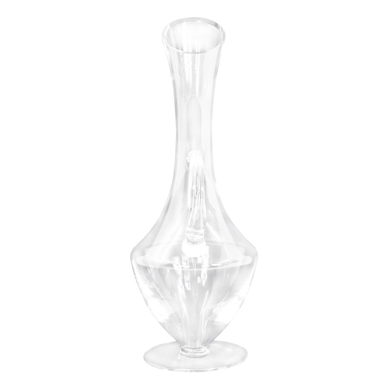 Carafe à vin en verre rouge