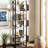 Blonde Etagere Bookcase