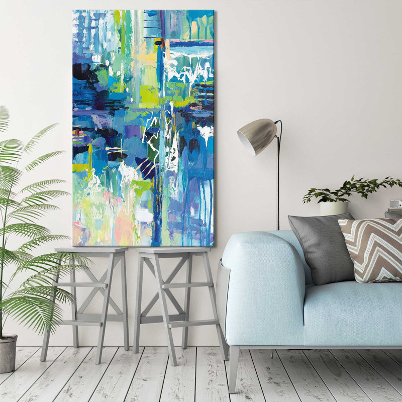 Sequence par Jeanette Vertentes - Peinture, Toile tendue, H 48 po x l 28 po x P 1,5 po