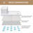 60" W X 32" D Shower Base With Seat And Drain Included, Non-slip Shower Pan-123283075