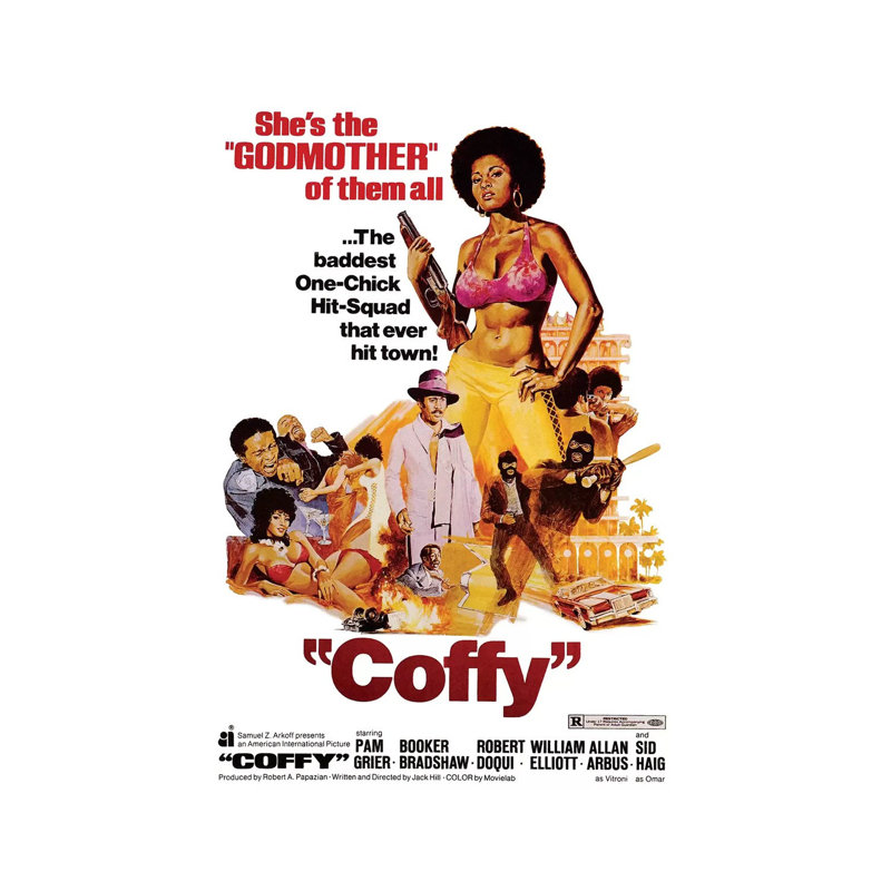Coffy - publicité, Aucun mat, Toile tendue, H 18 po x l 12 po x 1,5 po